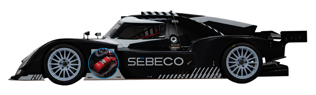 SEBECO Motorsport prototype track racecar profile with safety features